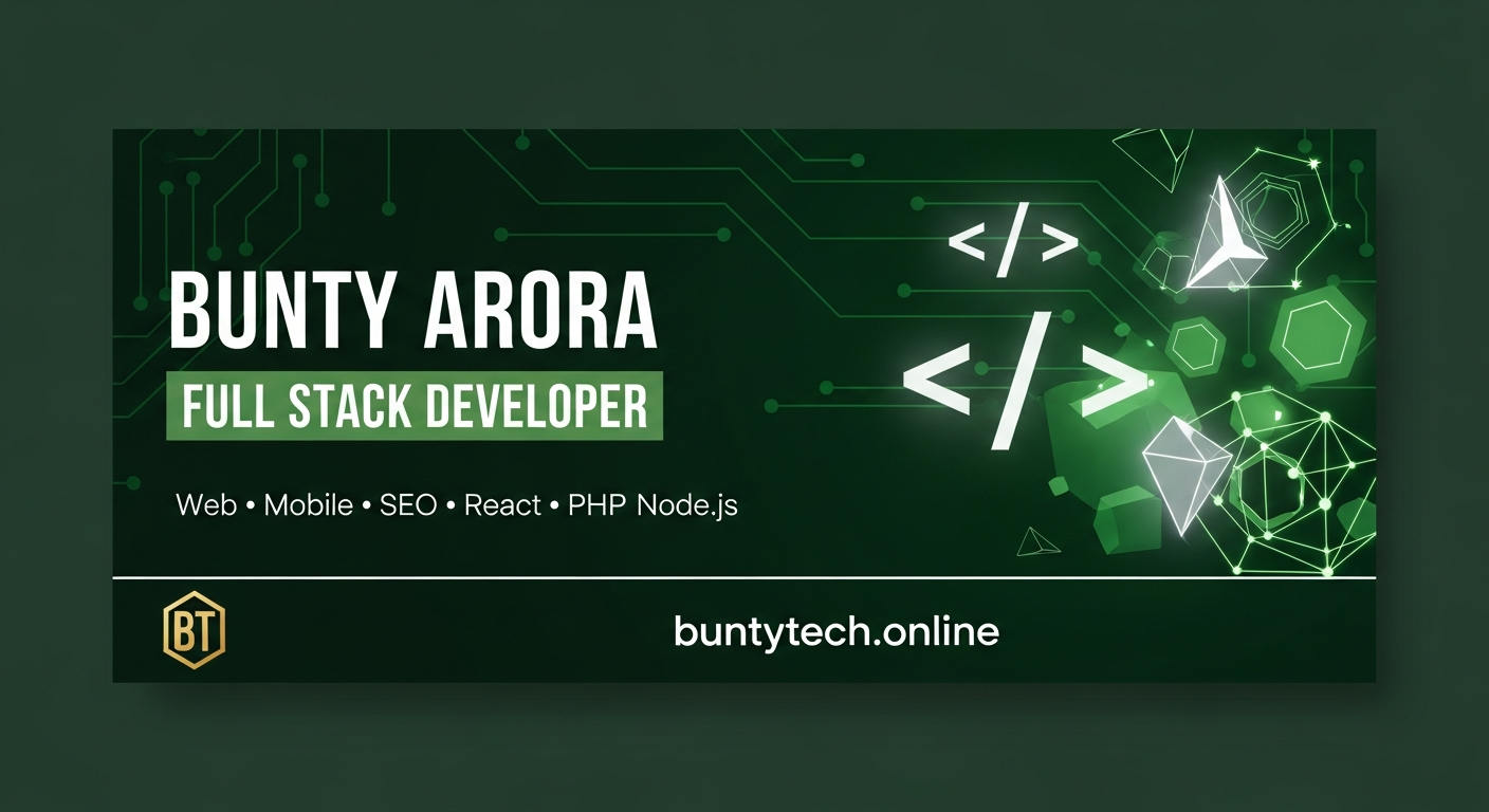 Web Developer Ludhiana BuntyTech Portfolio