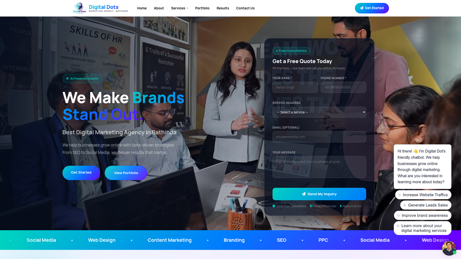 Digital Dots — Marketing Agency Bathinda - Bunty Arora Portfolio