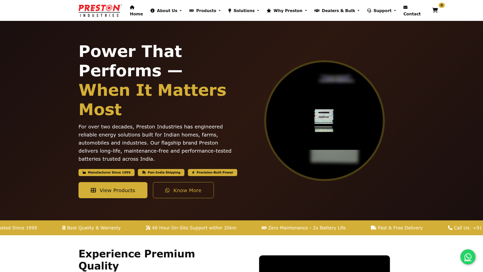 Prestonbatteries — Battery Brand