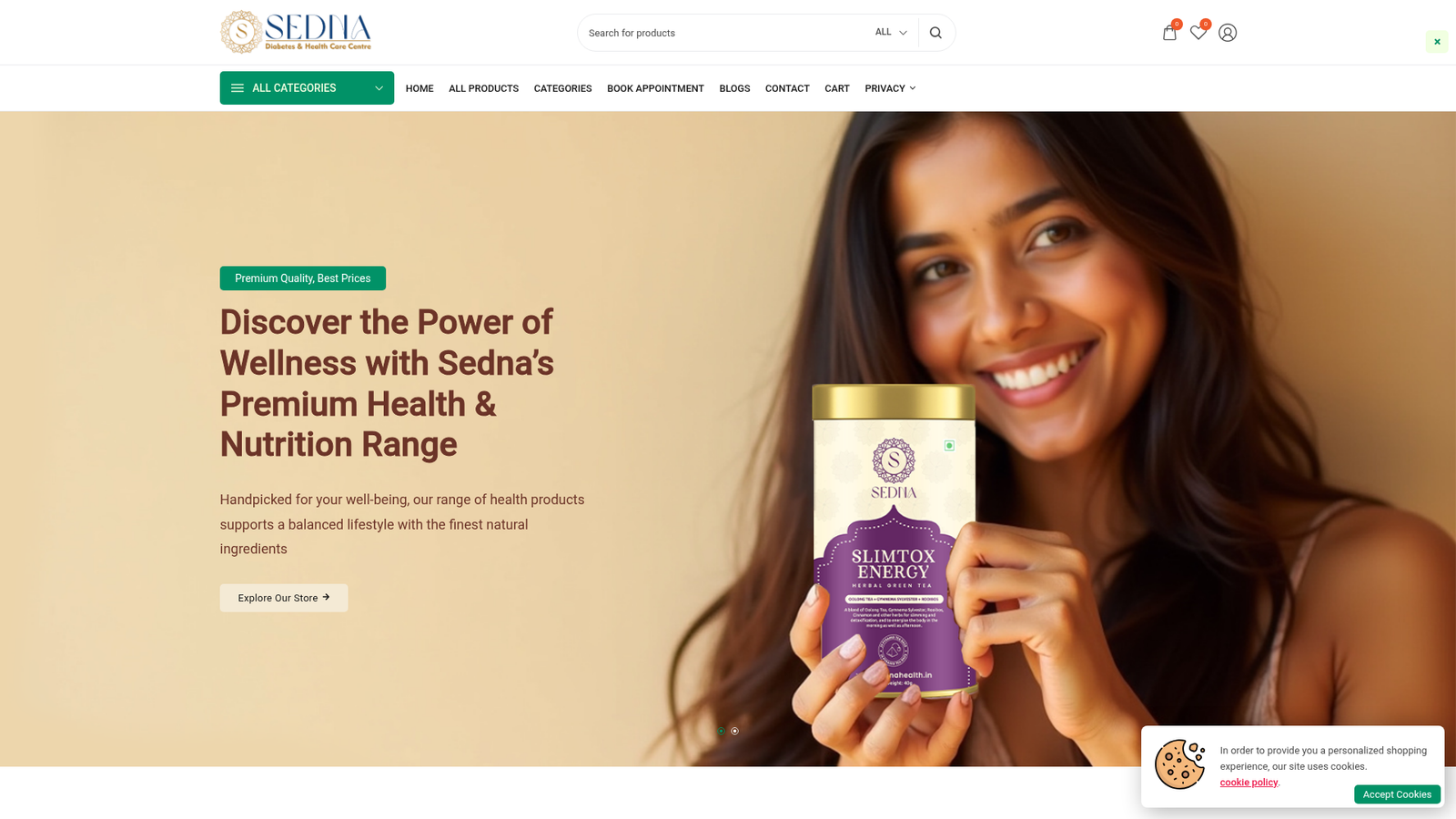 Sednahealth — Healthcare E-commerce