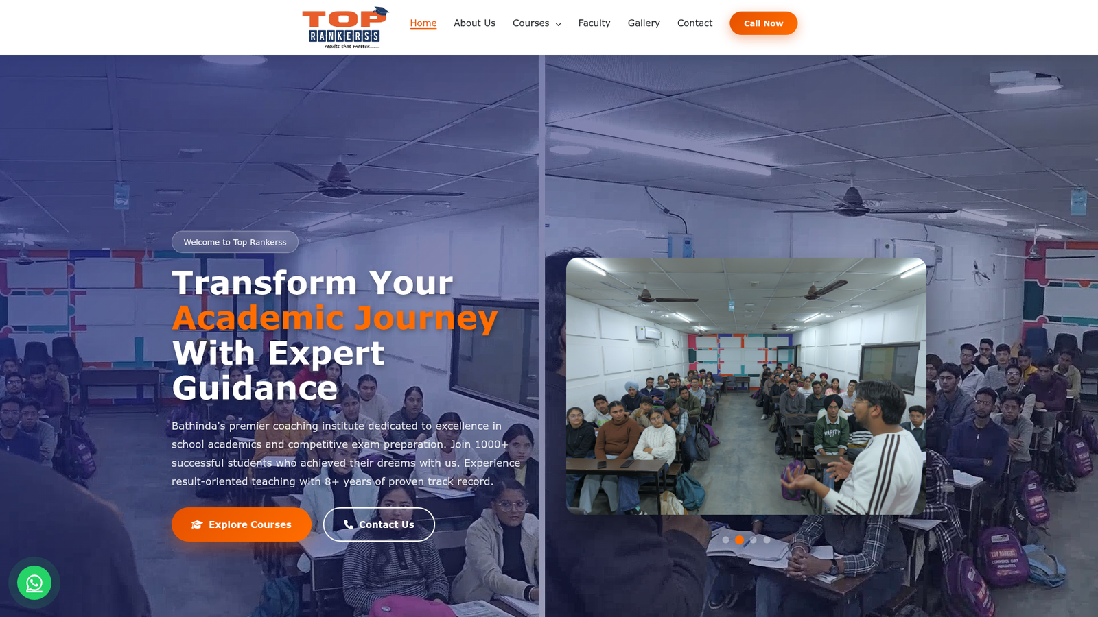 Top Rankerss — Coaching Institute Bathinda - Bunty Arora Portfolio