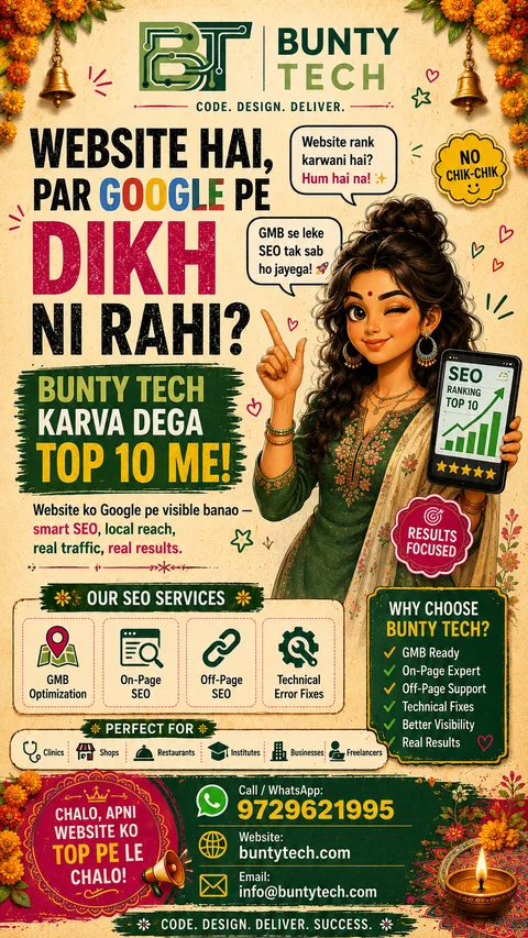 SEO services offer — GMB, on-page, off-page and technical SEO